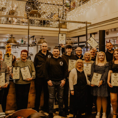 The Vectis Radio 2026 award winners with their certificates
