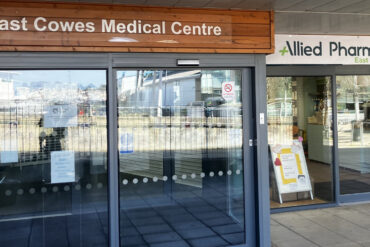 The shop front of Allied Pharmacy in East Cowes