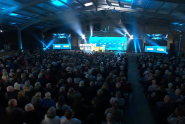 Audience of Reform UK rally on the Isle of Wight
