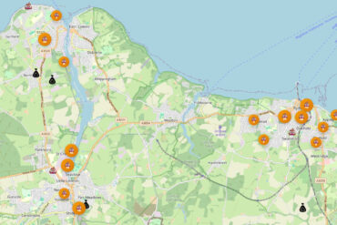 Isle of Poop map with reports of dog mess and dog mess bags