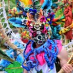 Colourful carnival costume