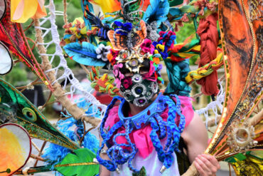 Colourful carnival costume