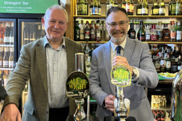 Richard Quigley MP and Bob Simpson the Isle of Wight General Manager of Powder Monkey
