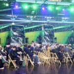 audience at the launch ofnew electric bus
