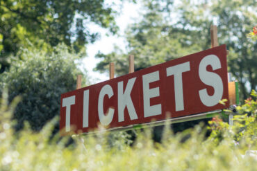 Tickets sign at Ventnor Fringe