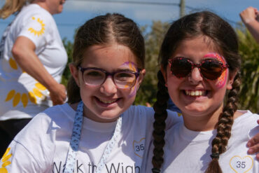 Children taking part in Walk the Wight