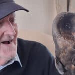 Barry with owl on his hand