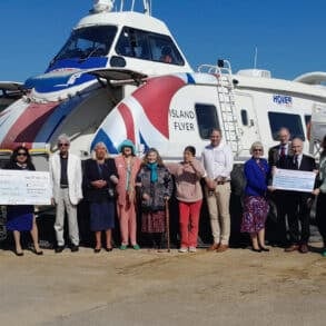 Dementia UK cheque presentation