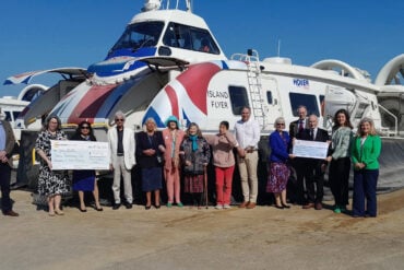 Dementia UK cheque presentation