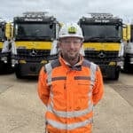 Environmental Services Manager, Jez Mew, with the gritting fleet