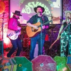 Kindred Found performing on stage at Quay Arts