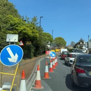 Lane closed on start of Fairlee Road