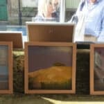 Robert Carter's painting in the window of Peer Studios