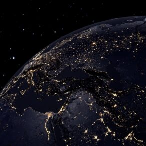 View of earth from space