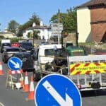 roadworks on fairlee road