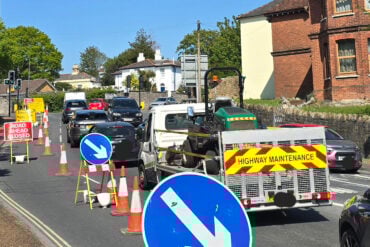 roadworks on fairlee road