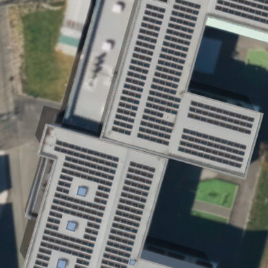 solar array on Christ the King College roof
