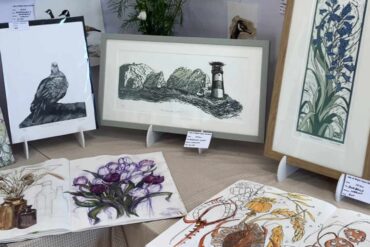 A range of artworks on display