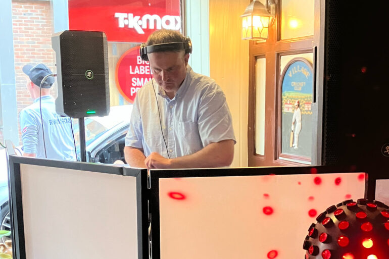 Jase DJing