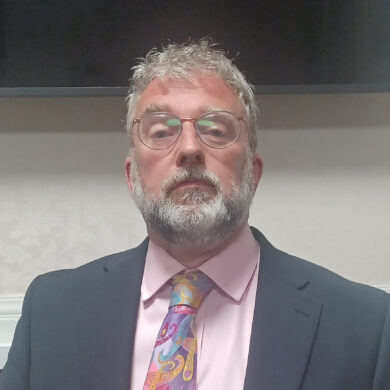 Jonathan Bacon in council chamber after being elected leader