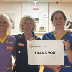 Mountbatten nurses and carers celebrate winning gold at the Smiley Charity Film Awards 2026
