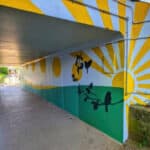Pic 1. Completed mural adjacent to Sandown Station at Los Altos, credit
