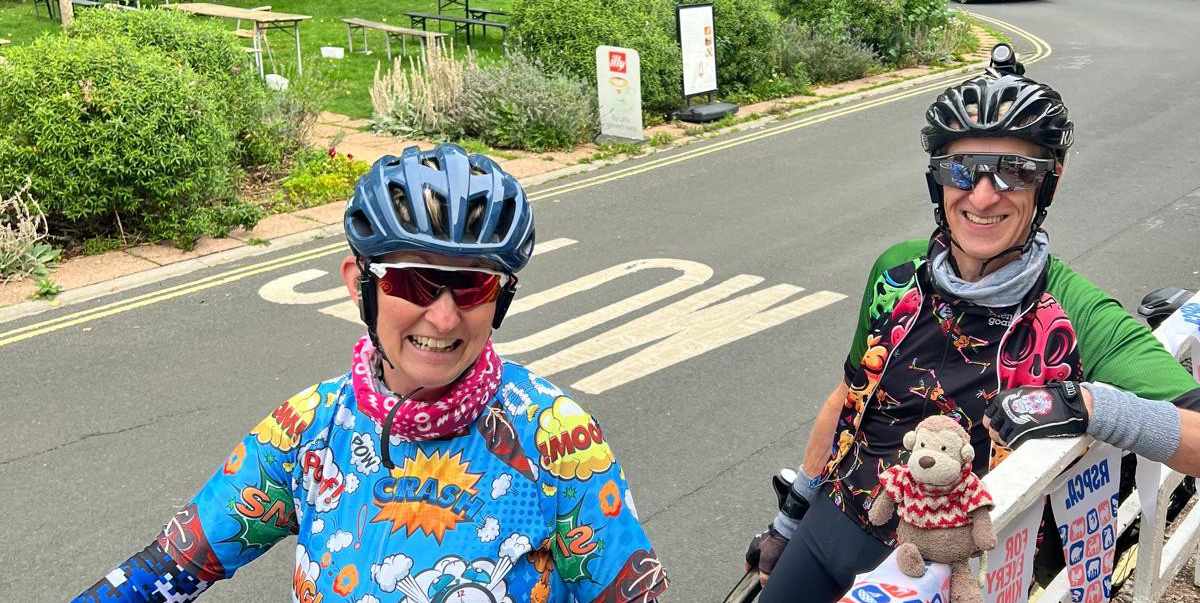 Cyclists taking part in the cycle ride for RSPCA