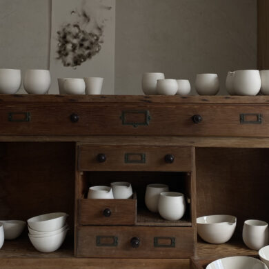 Sue Paraskeva's cream porcelain