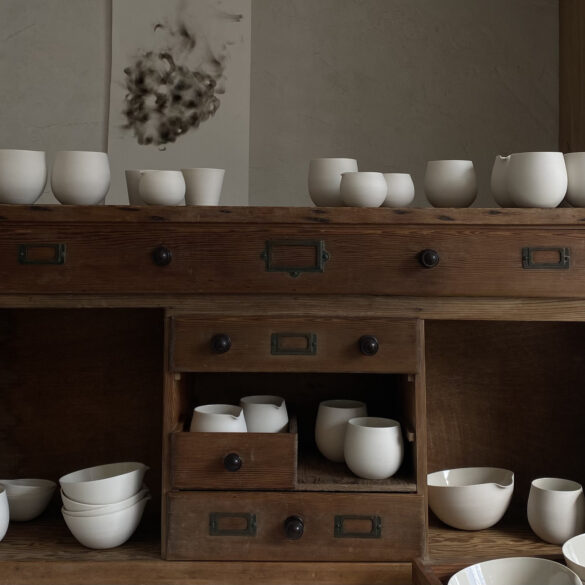 Sue Paraskeva's cream porcelain