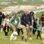 People taking part in Walk the Wight