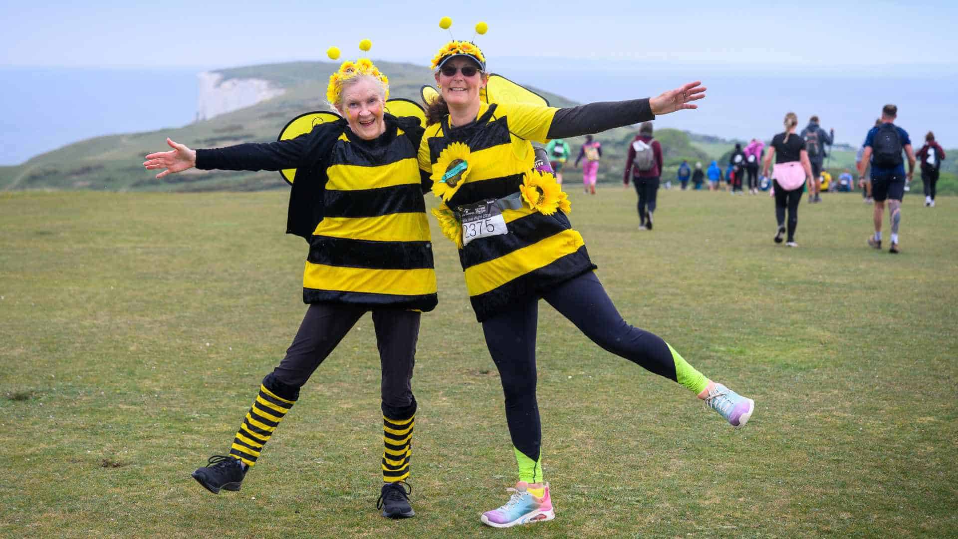People taking part in Walk the Wight