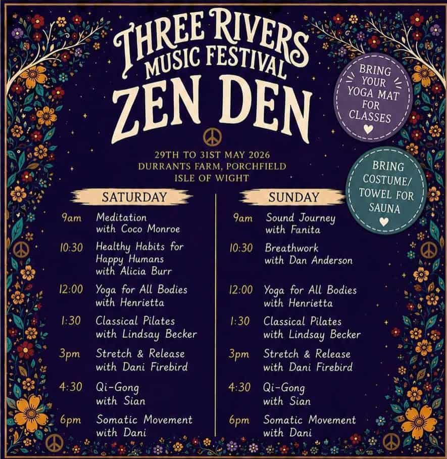 Zen Den line up details