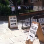 polling station entrance