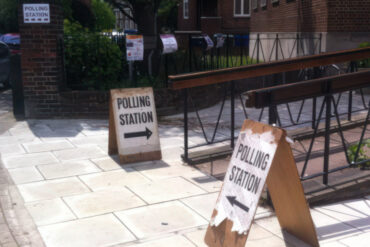 polling station entrance