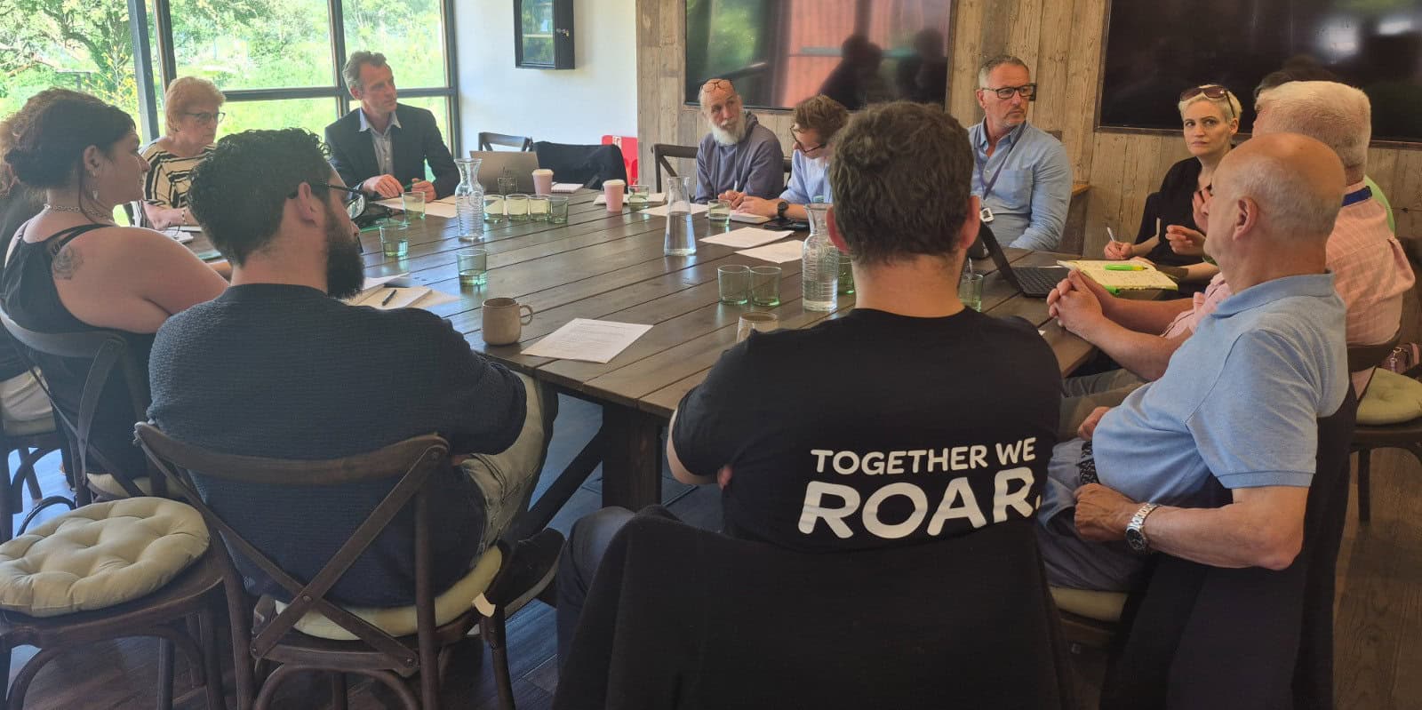 Joe Robertson MP and others at Sandown Roundtable
