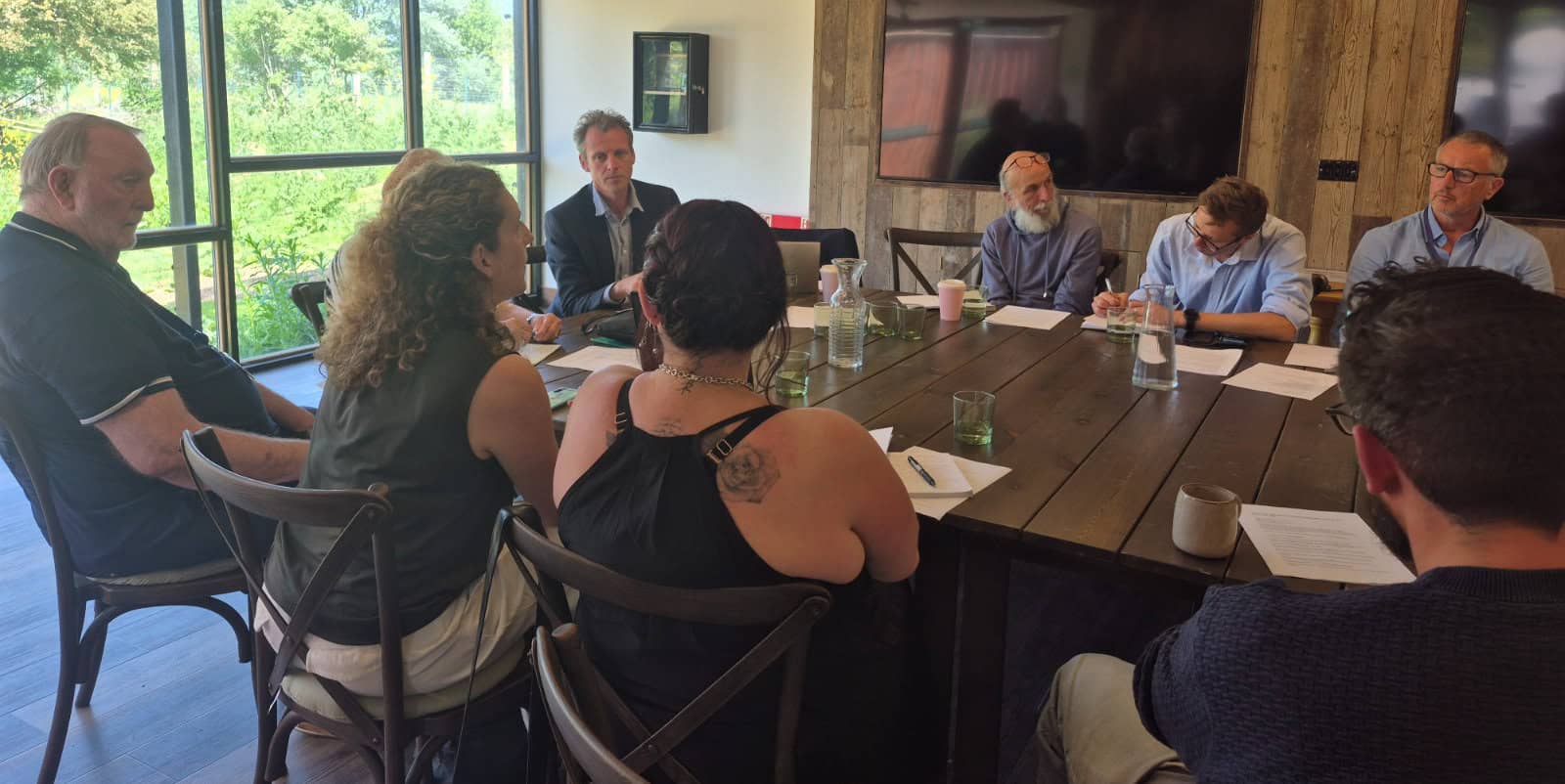 Joe Robertson MP and others at Sandown Roundtable