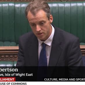 Joe Robertson speaking in Parliament