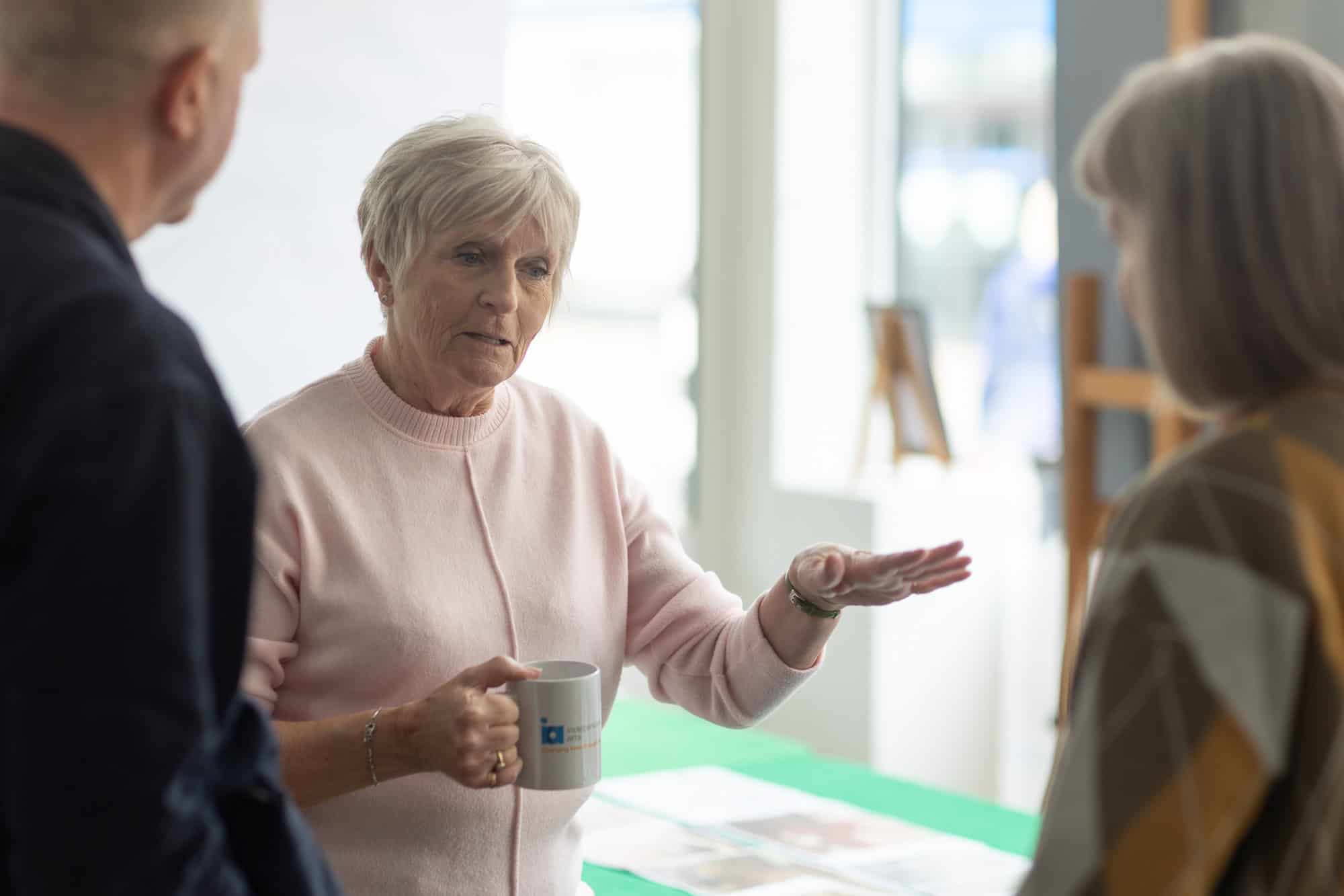 People talking at the Ronson Reunited event