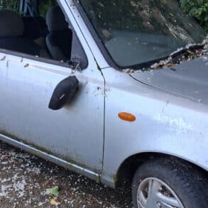 Abandoned car