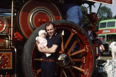 Charlie and her Dad at Havenstreet