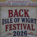 The St Catherine's tuck shop stall at Isle of Wight Festival