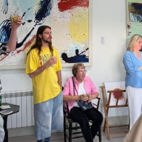 People attending the opening of GRAFT Studios