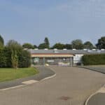 Gatten and Lake Primary School from the road