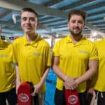Members of the WWSCC lifeguard team, from left, Ian McAndrew, Deacon Hapgood, Jack Pickford and Elden Clevett