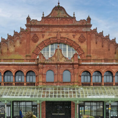Outside the Morecambe Winter Gardens, funded through the Heritage at Risk Capital Fund © Morecambe Winter Gardens Preservation Trust
