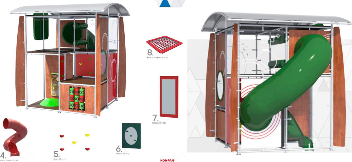 Play space facility - playland - KOMPAN Commercial Systems