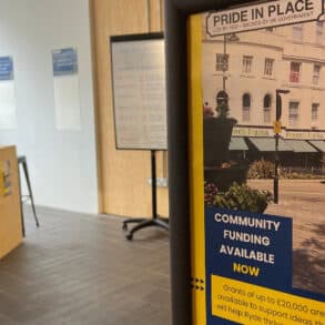 Pride in Place set up at Department