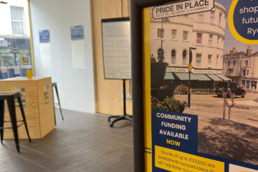 Pride in Place set up at Department