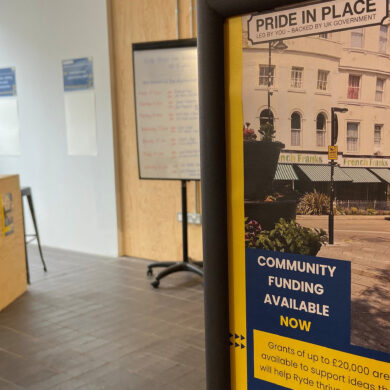 Pride in Place set up at Department