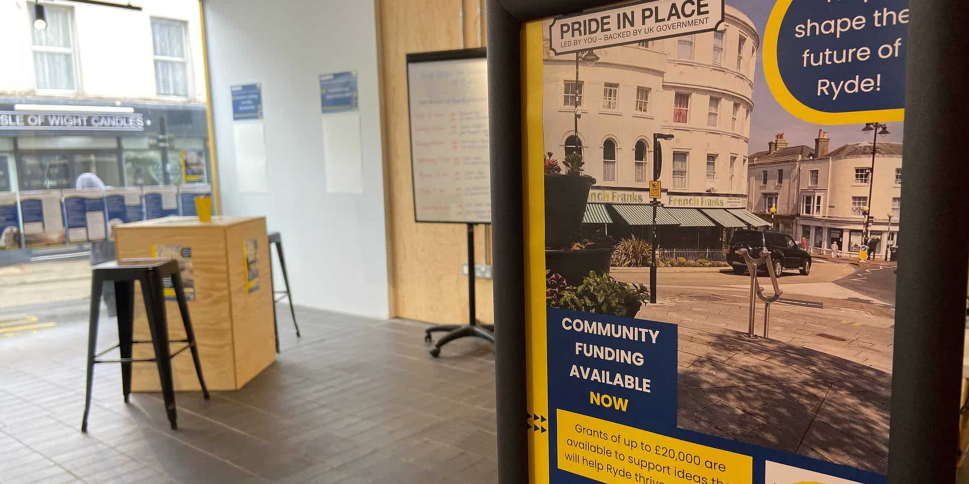 Pride in Place set up at Department